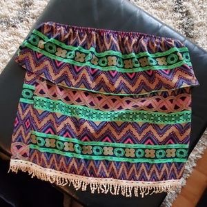 Strapless sun top